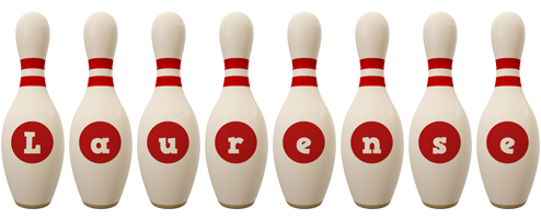 Laurense bowling-pin logo