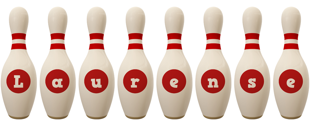 Laurense bowling-pin logo