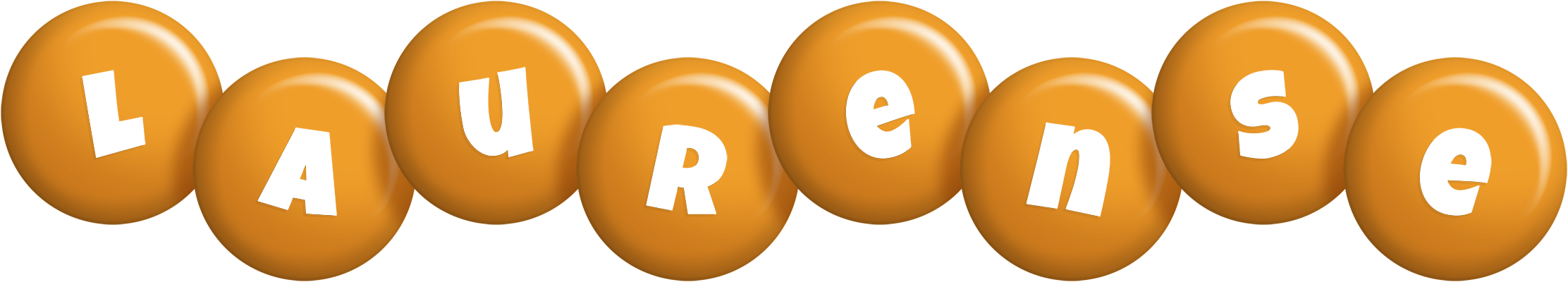 Laurense candy-orange logo