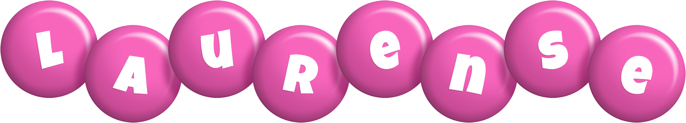 Laurense candy-pink logo