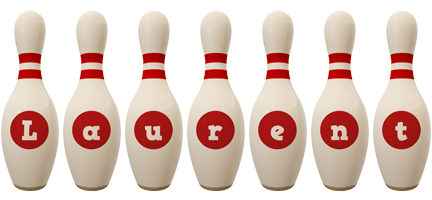 Laurent bowling-pin logo