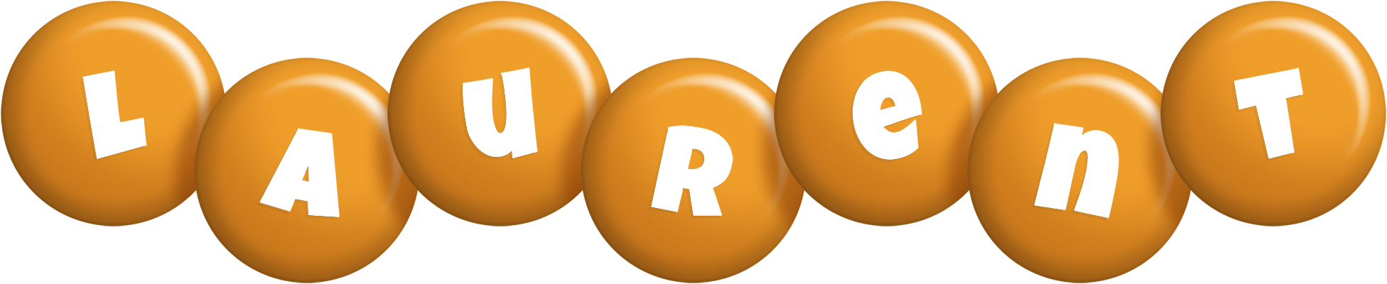Laurent candy-orange logo