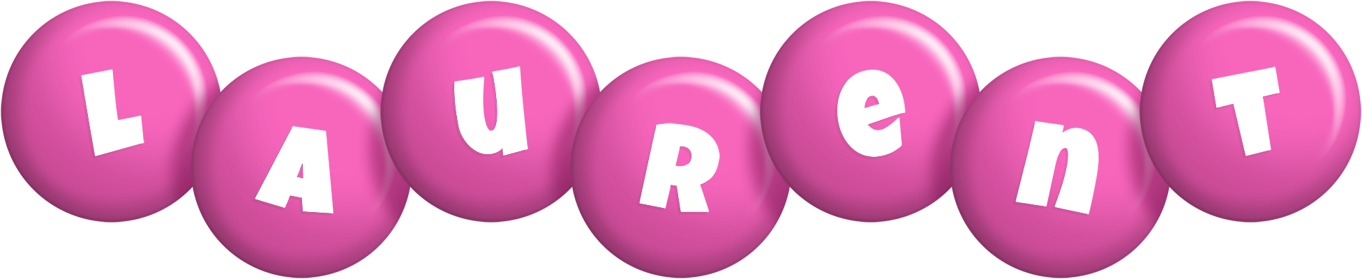 Laurent candy-pink logo