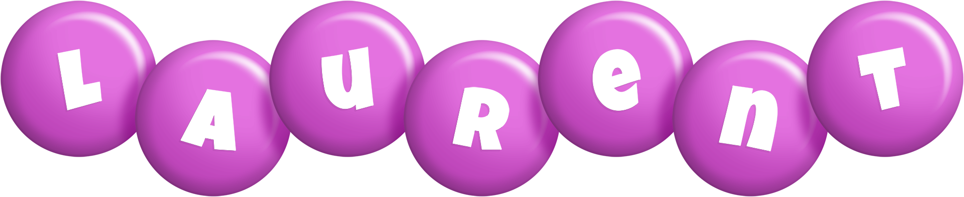 Laurent candy-purple logo