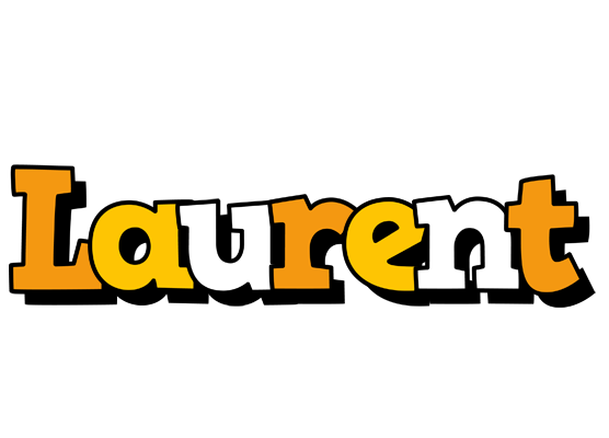 Laurent cartoon logo
