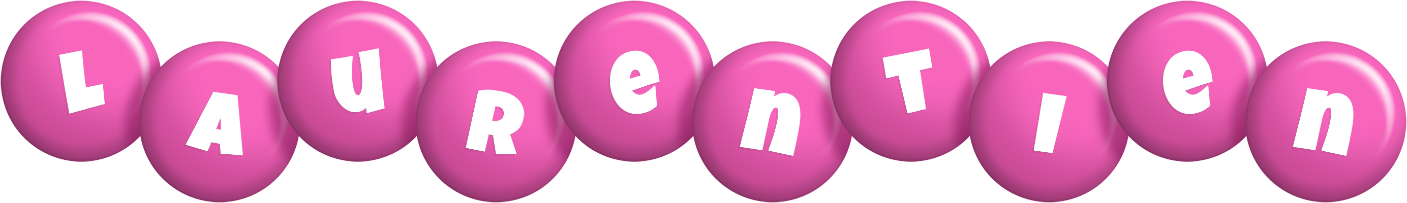 Laurentien candy-pink logo