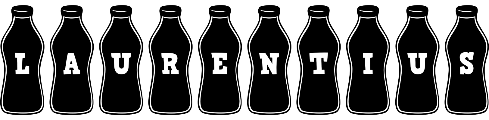 Laurentius bottle logo