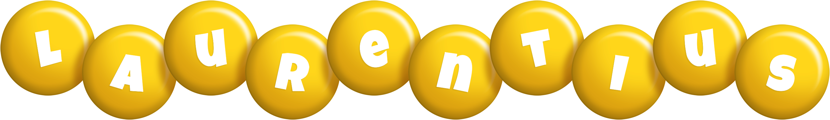 Laurentius candy-yellow logo