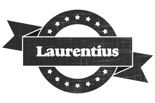 Laurentius grunge logo