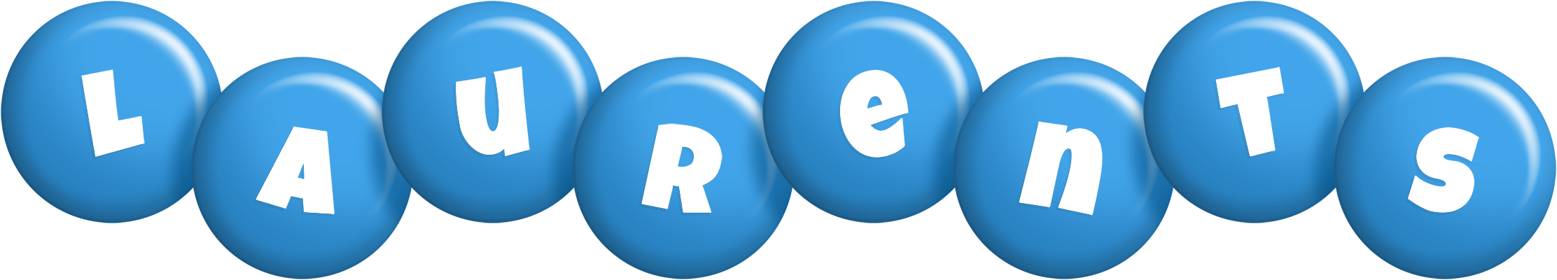 Laurents candy-blue logo