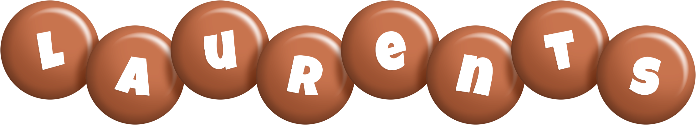 Laurents candy-brown logo