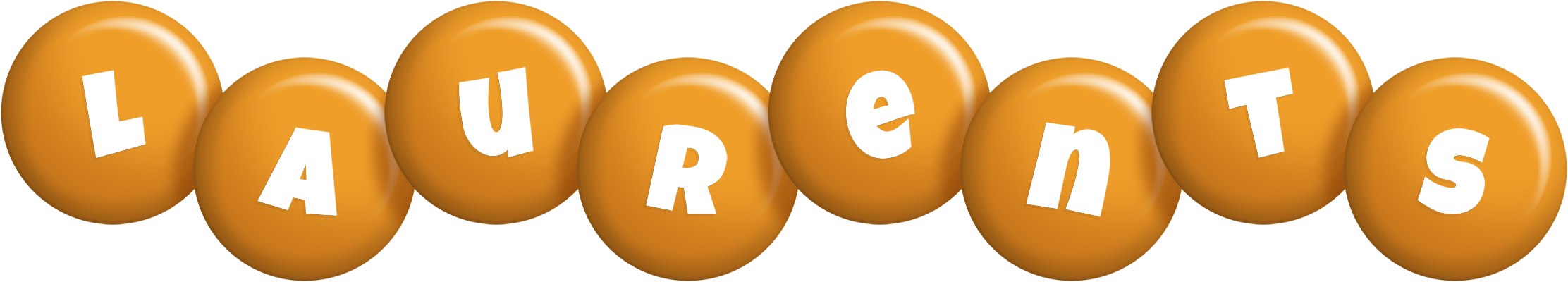Laurents candy-orange logo