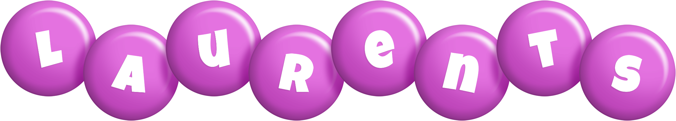 Laurents candy-purple logo