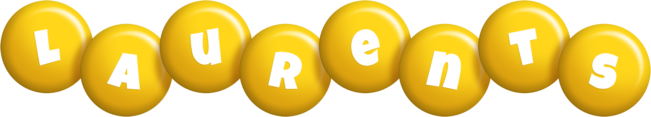 Laurents candy-yellow logo