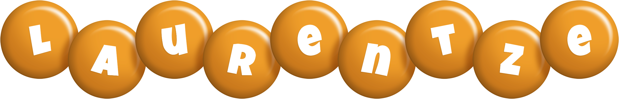 Laurentze candy-orange logo