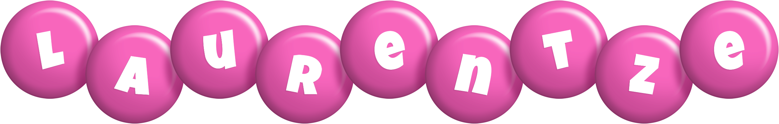 Laurentze candy-pink logo