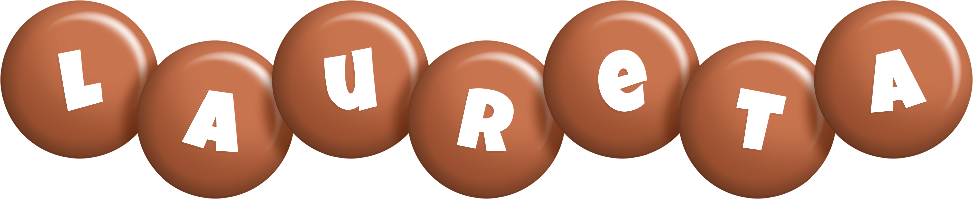 Laureta candy-brown logo