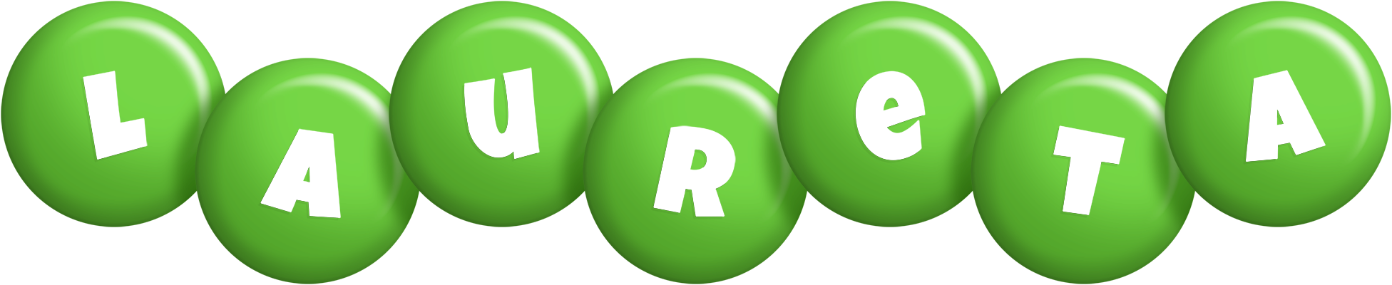 Laureta candy-green logo