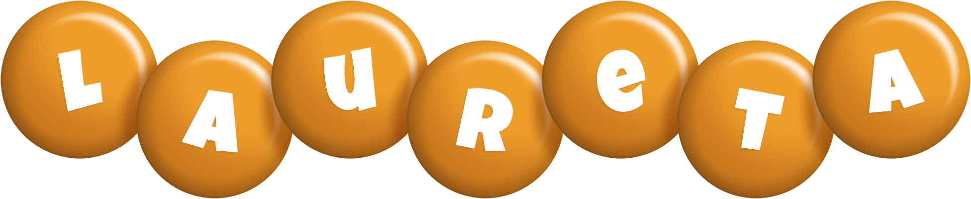 Laureta candy-orange logo