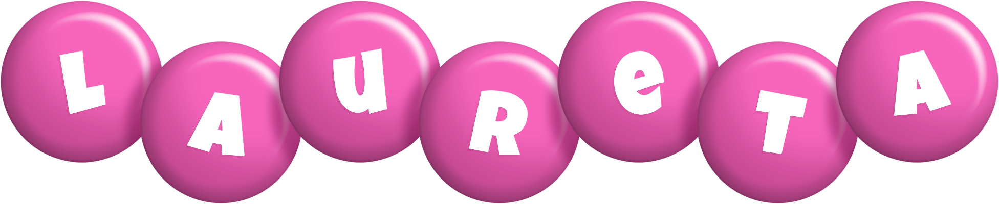 Laureta candy-pink logo