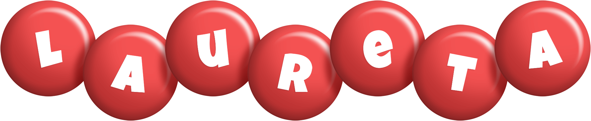 Laureta candy-red logo