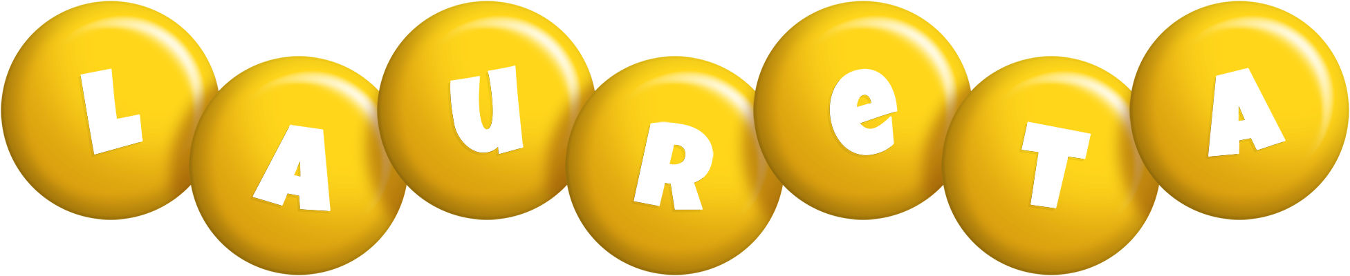 Laureta candy-yellow logo
