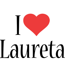 Laureta i-love logo