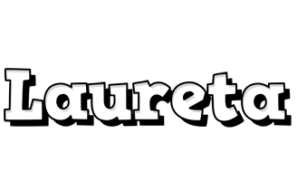 Laureta snowing logo