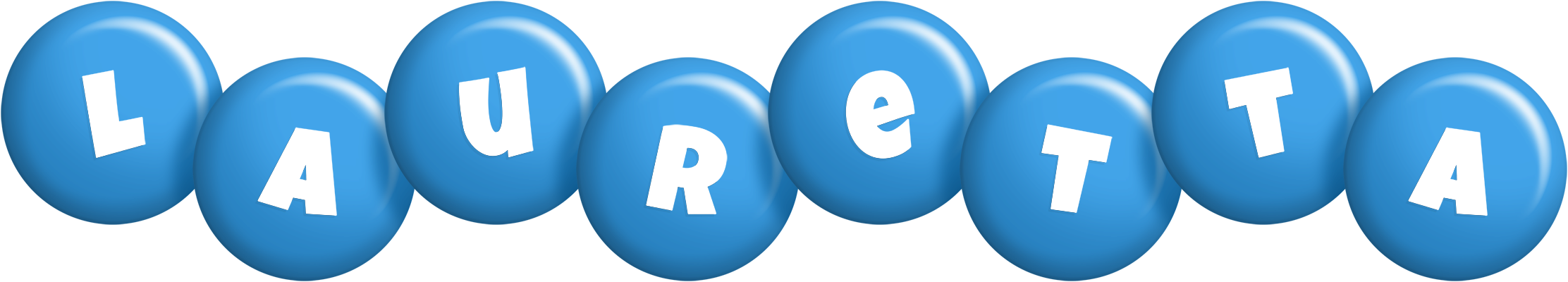 Lauretta candy-blue logo