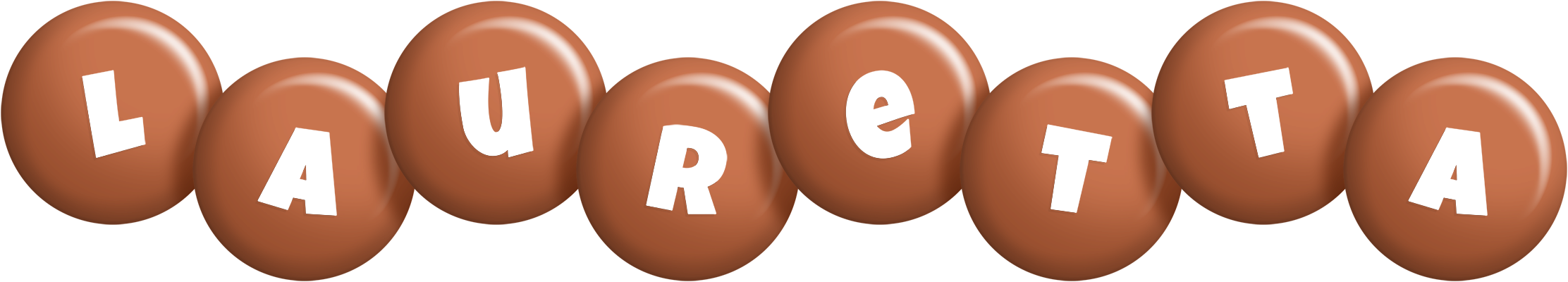 Lauretta candy-brown logo