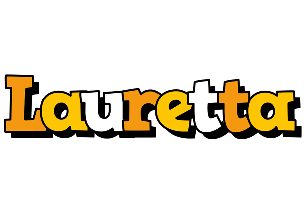 Lauretta cartoon logo