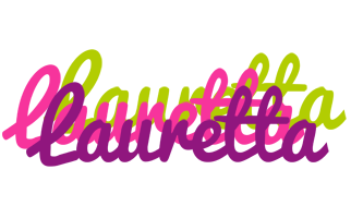 Lauretta flowers logo