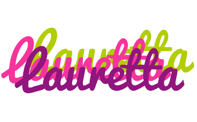 Lauretta flowers logo