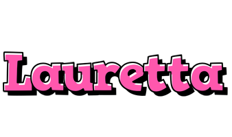 Lauretta girlish logo