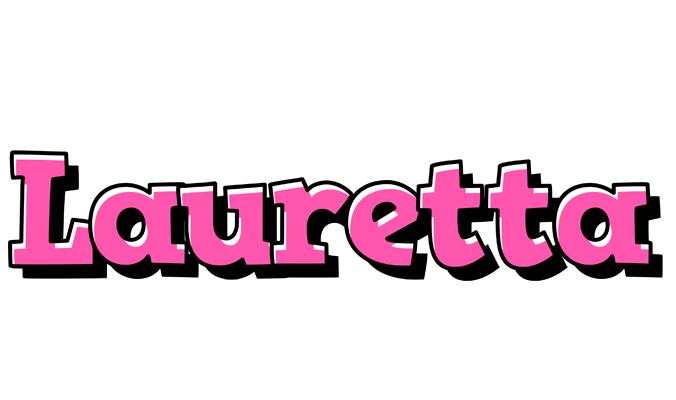 Lauretta girlish logo