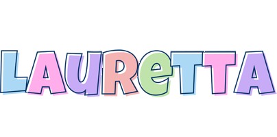 Lauretta pastel logo