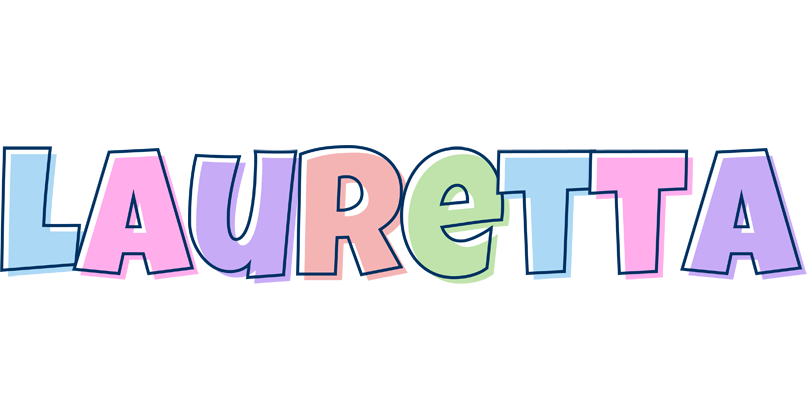 Lauretta pastel logo