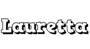 Lauretta snowing logo