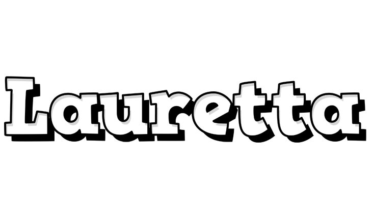 Lauretta snowing logo