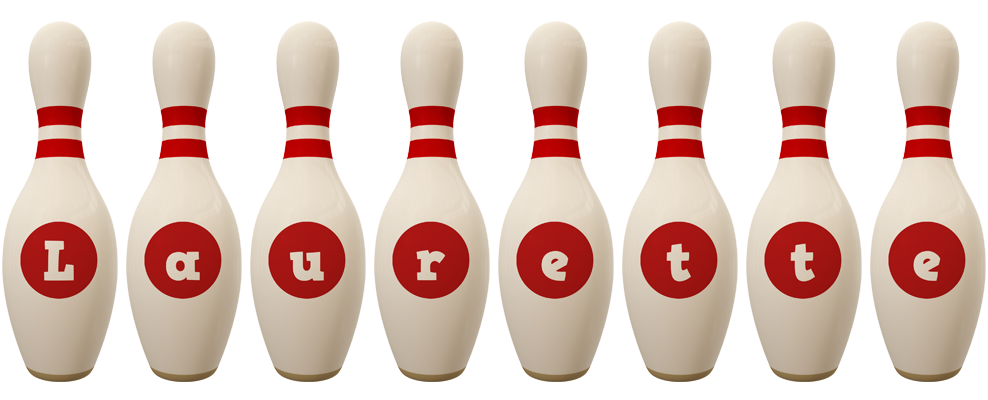 Laurette bowling-pin logo