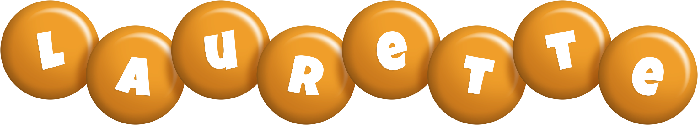 Laurette candy-orange logo