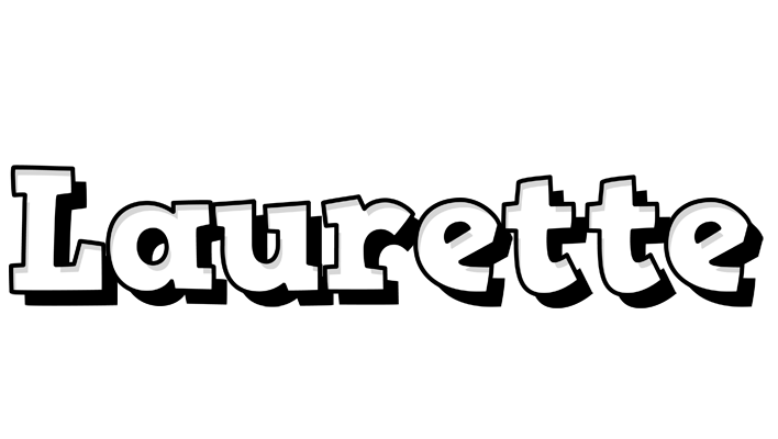 Laurette snowing logo