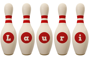 Lauri bowling-pin logo