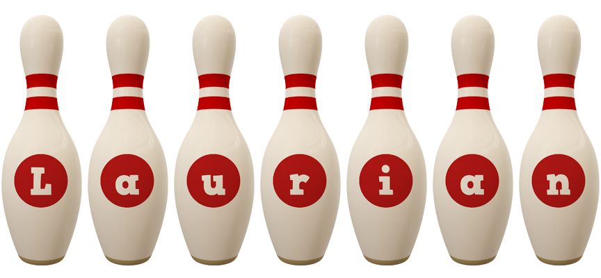 Laurian bowling-pin logo