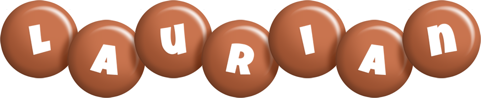 Laurian candy-brown logo