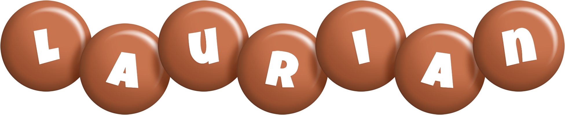 Laurian candy-brown logo