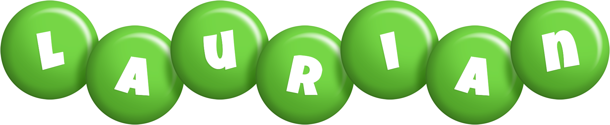 Laurian candy-green logo