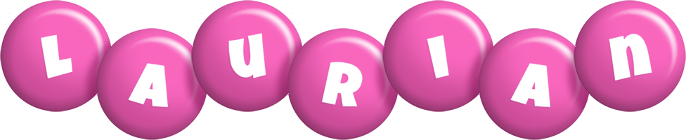 Laurian candy-pink logo