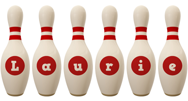 Laurie bowling-pin logo