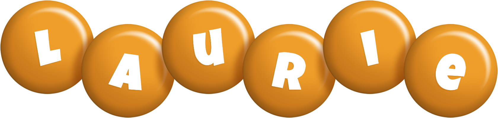 Laurie candy-orange logo